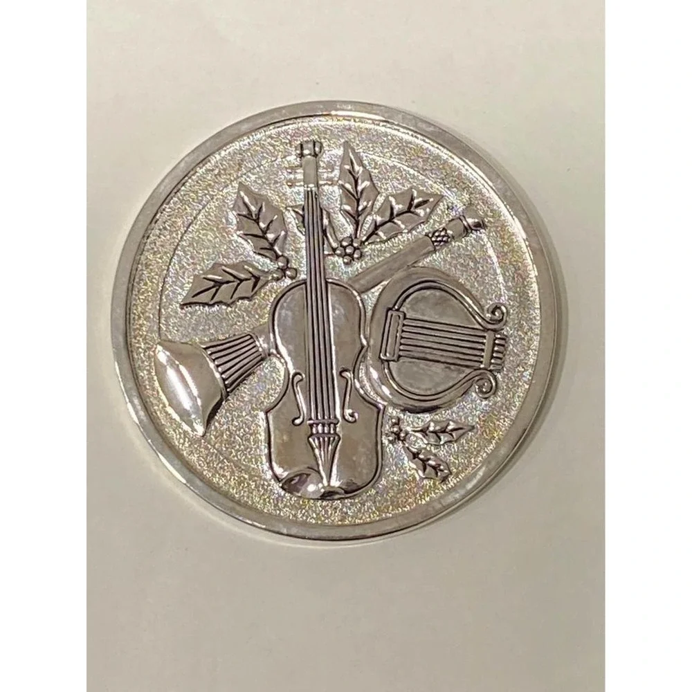GODINGER COASTERS ~ SET OF 4 Silver Classico Suite‎ Boxed BOMBAY CO